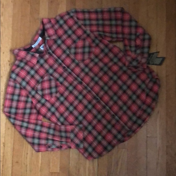 NWT Junkfood plaid button down - Picture 1 of 6